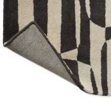 Moderní vlněný kusový koberec Scion Lohko Stripe charcoal  123105 Brink & Campman