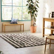 Moderní vlněný kusový koberec Scion Lohko Stripe charcoal  123105 Brink & Campman