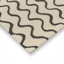 Moderní vlněný kusový koberec Scion Ribbon charcoal 124305 Brink & Campman