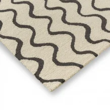 Moderní vlněný kusový koberec Scion Ribbon charcoal 124305 Brink & Campman