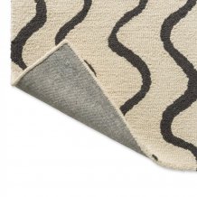 Moderní vlněný kusový koberec Scion Ribbon charcoal 124305 Brink & Campman
