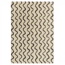 Moderní vlněný kusový koberec Scion Ribbon charcoal 124305 Brink & Campman