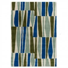 Moderní vlněný kusový koberec Scion Saku Olive 123417 Brink & Campman