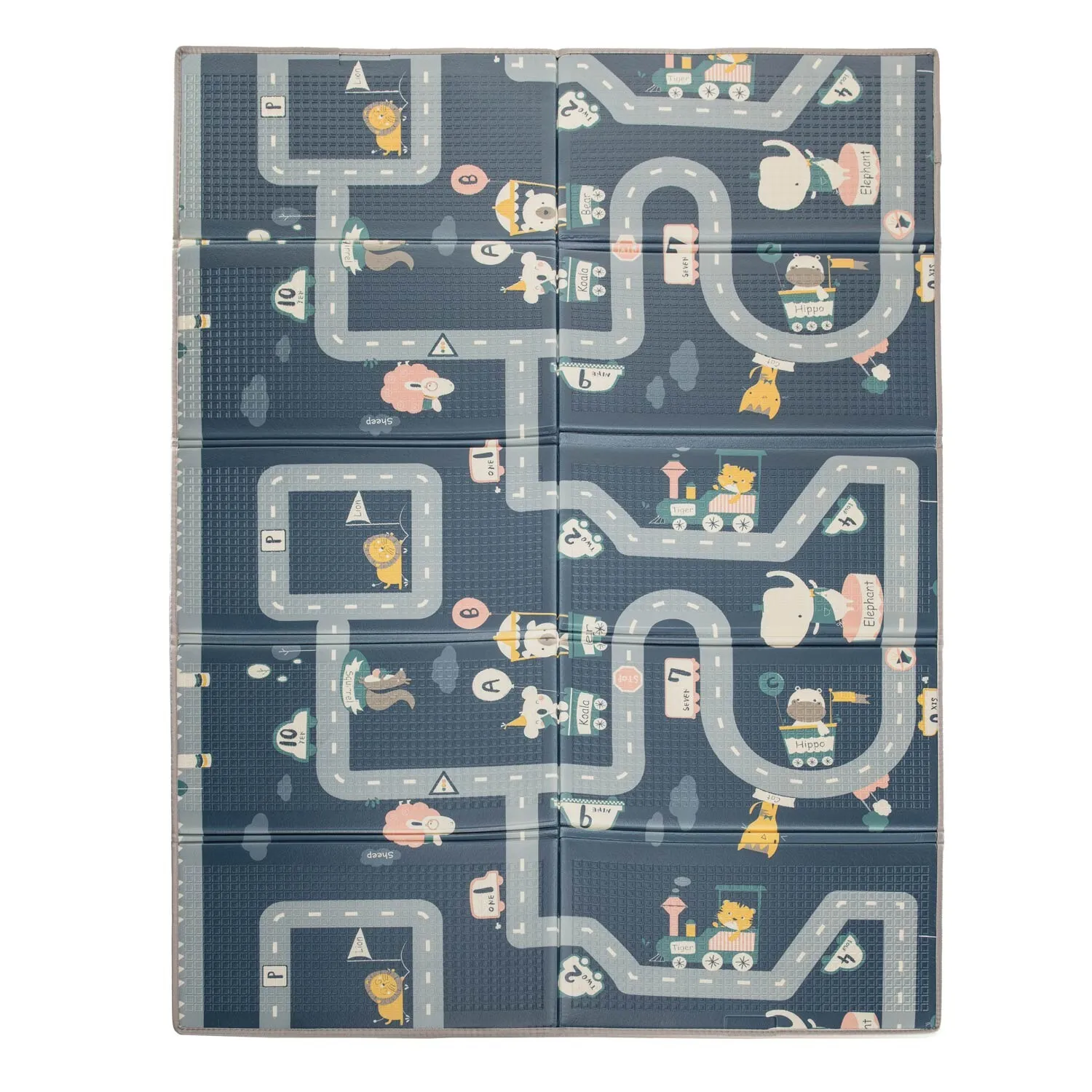 Multifunkční pěnová skládací podložka oboustranná DINO