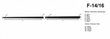 Ochranné bočné lišty Citroen C4 Picasso / SpaceTourer 2013-2022