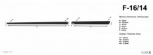 Ochranné bočné lišty Mazda 6 2013- (combi)