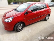 Ochranné bočné lišty Mitsubishi Mirage 2014- (hatchback)