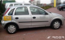 Ochranné bočné lišty Opel Corsa 2000-2006 (hatchback, 5 dveří)