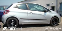 Ochranné bočné lišty Peugeot 208 2012-2019 (hatchback, 3 dveře)