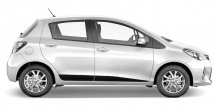 Ochranné bočné lišty Toyota Yaris 2010-2020 (5 dveří)