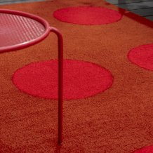 Ooutdoorový koberec B&C Habitat festival dots red 495800 Brink & Campman