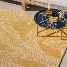 Outdoorový koberec Marimekko Kukat Puhkeavat straw 434106 Brink & Campman