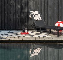 Outdoorový koberec Marimekko Unikko charcoal white 434305 Brink & Campman