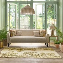 Outdoorový koberec Sanderson Calathea samphire 445617 Brink & Campman