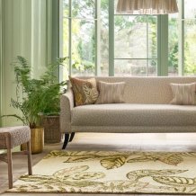 Outdoorový koberec Sanderson Calathea samphire 445617 Brink & Campman