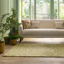 Outdoorový koberec Sanderson Truffle olive 446007 Brink & Campman