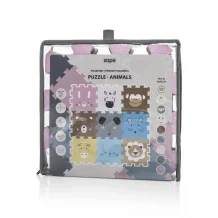 Pěnová podložka Puzzle 30x30 cm 9ks ANIMALS