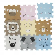Pěnová podložka Puzzle 30x30 cm 9ks ANIMALS