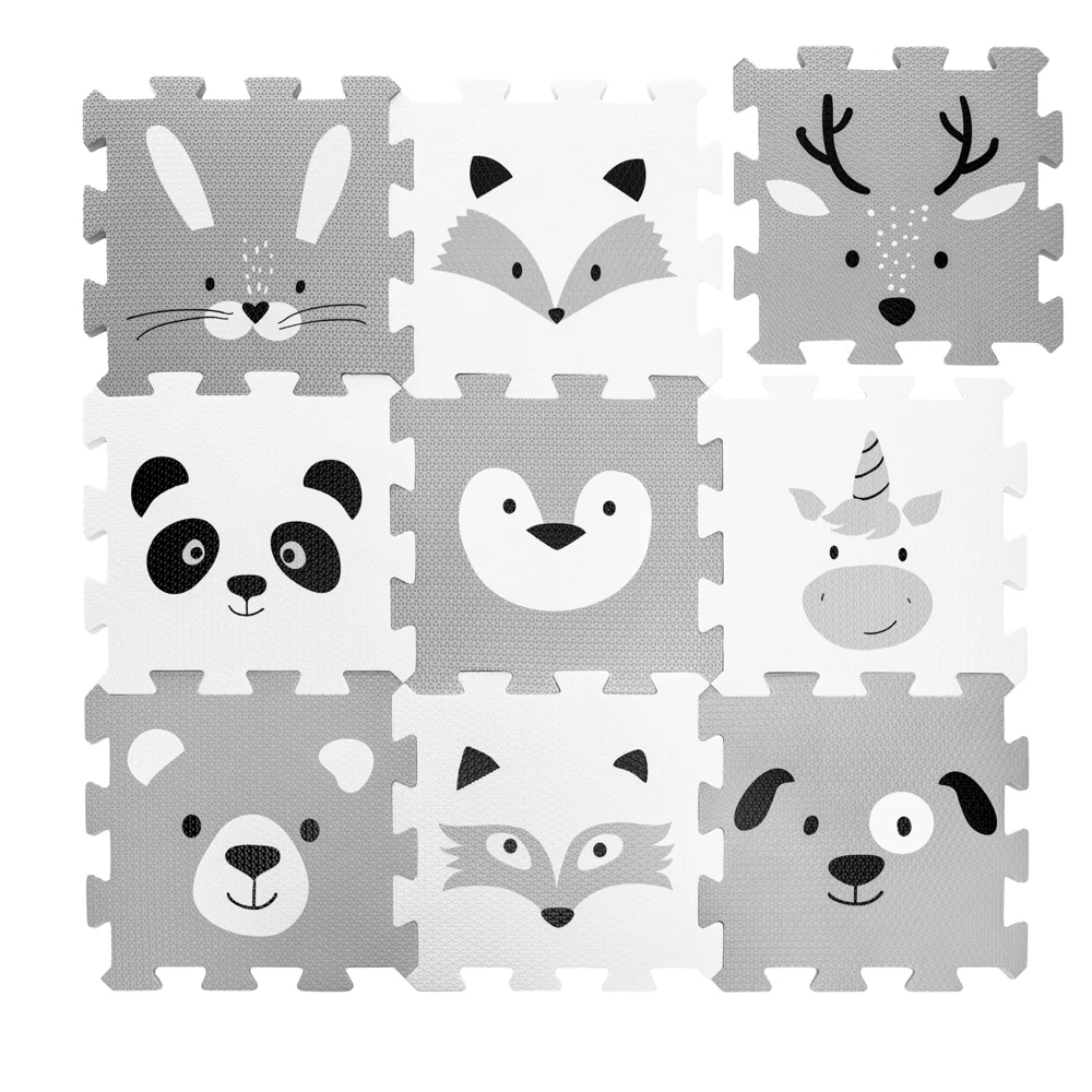 Pěnová podložka Puzzle 30x30 cm 9ks FOREST