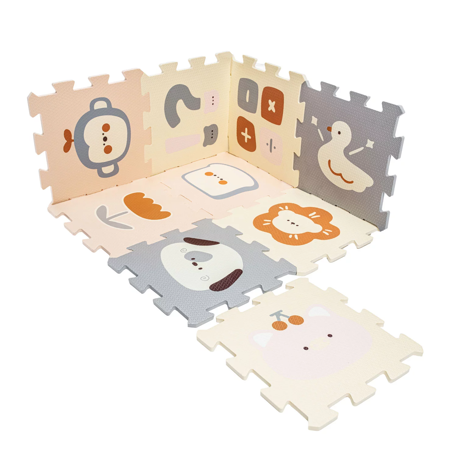 Pěnová podložka Puzzle 30x30 cm 9ks LOGIC