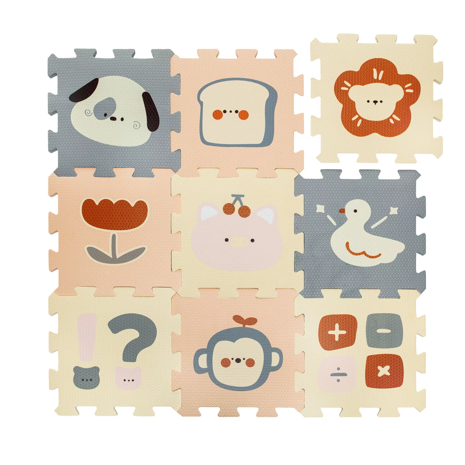 Pěnová podložka Puzzle 30x30 cm 9ks LOGIC