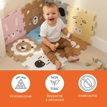 Pěnová podložka Puzzle 30x30 cm 9ks WILD LIFE