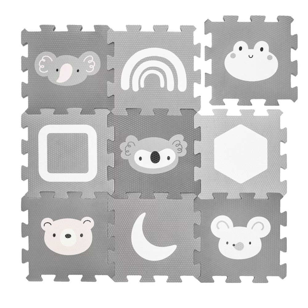 Pěnová podložka Puzzle 30x30 cm 9ks WILD LIFE