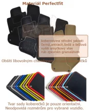 Autokoberce Mercedes V/Vito/Viano kufr - samostatné sedačky 2015 -> Perfectfit (30020)