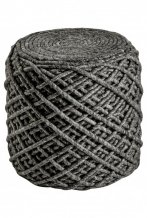 Pletený puf Pouf Royal 888 graphite