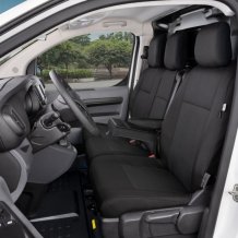 Přesné autopotahy Citroen Jumpy 2016- (přední, 3 místa, stolek)