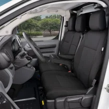 Přesné autopotahy Citroen Jumpy 2016- (přední, 3 místa, stolek)