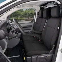 Přesné autopotahy Peugeot Expert 2016-2024 (přední, 3 místa, stolek)