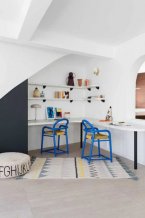 Přírodní koberec, ručně tkaný Azteca Natural-Vintage Blue