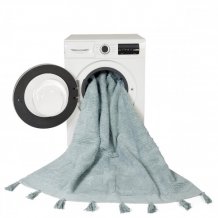 Přírodní koberec, ručně tkaný Hippy Stars Aqua Blue