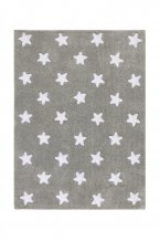 Přírodní koberec, ručně tkaný Stars Grey-White