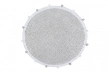 Pro zvířata: Pratelný koberec Bubbly Light Grey kruh