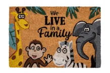 Rohožka 147 Ruco print 820 we live in a family