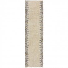 Ručně tkaný běhoun Minerals Border Black/White