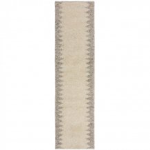 Ručně tkaný běhoun Minerals Border Natural