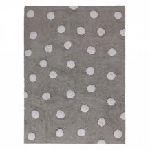 Ručně tkaný kusový koberec Polka Dots Grey-White