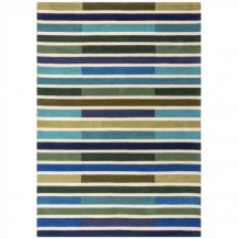 Ručně všívaný kusový koberec Illusion Piano Green/Multi