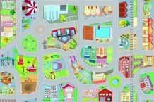 V-Mat dětská podložka City Roll over