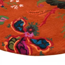 Vlněný kruhový koberec Harlequin Wonderland Floral amber/lapis 144713 - Brink & Campman