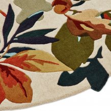 Vlněný kruhový koberec Sanderson Robin´S Wood russet brown 146501 - kruh 200 - Brink & Campman