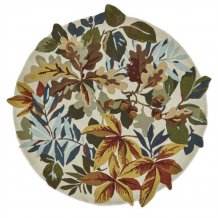 Vlněný kruhový koberec Sanderson Robin´S Wood russet brown 146501 - kruh 200 - Brink & Campman