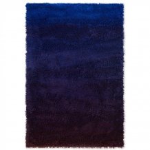 Vlněný kusový koberec B&C Shade High electric blue aubergine 011918 Brink & Campman