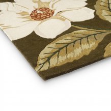 Vlněný kusový koberec Sanderson Grandiflora  Olive 145607 - Brink & Campman