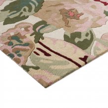 Vlněný kusový koberec Sanderson Rose&Peony red 045000 Brink & Campman