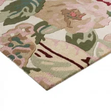 Vlněný kusový koberec Sanderson Rose&Peony red 045000 Brink & Campman