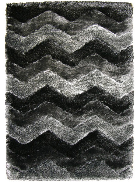 Kusový koberec Istanbul Shaggy black s3640